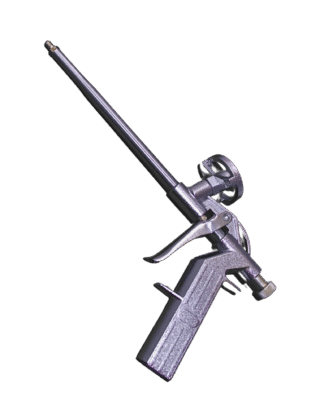 Foam Dispensing Gun, Silver, Stainless Steel