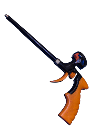 Orange coated Expansion Foam Caulking Gun
