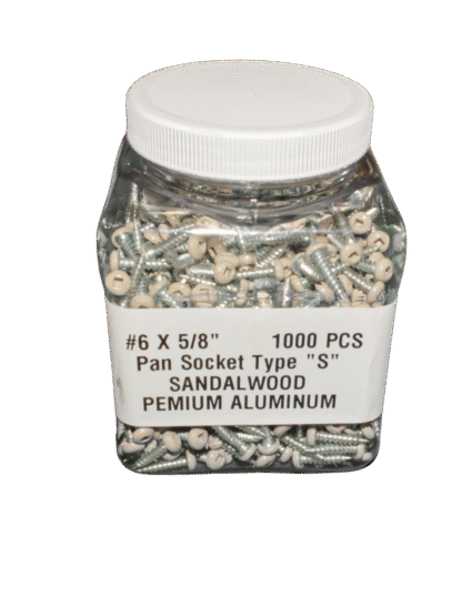 6 X 5/8 Pan Socket Type "S" (1000 per Jar)