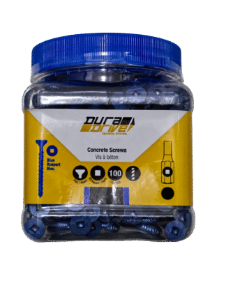 Dura drive Concrete Screws 1/4 x 4" 50 PCS